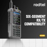 Radtel RT-880 10W Ham Radio Long Range HF CB SSB Receiver Walkie Talkie Portable 2 Way Radio 1024 Channels with Cross-Band Repeater, 2.4 Inch Color Display,with Short Wave Antenna Set