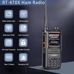 (2 Gen) Radtel RT-470X Plus Tri Band Ham Radio (Mobile App Bluetooth Programming) 256CH Aviation Air Band Radio Long Range Handheld Walkie Talkie NOAA USB-C Rechargeable AM FM