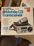 GE 3-5801 Mobile CB Radio Transceiver Vintage, 40 Channel, Two-Way, Compact