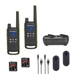Motorola Solutions T803 Two-Way Radio 35 mi. Bluetooth w/Charging Dock 12-Pack (Lime Green)