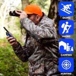 Motorola Solutions, Portable FRS, T802, Talkabout, Two-Way Radios Waterproof IP54 Walkie Talkie Emergency Preparedness, Rechargable, 22 Channel, 35 Mile, Black W/Blue, 2 Pack