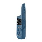 Motorola Solutions, Portable FRS, T383, Talkabout, Two-Way Radios, Rechargeable, W/ Charging Dock, 22 Channel, 25 Mile, Blue, 2 Pack