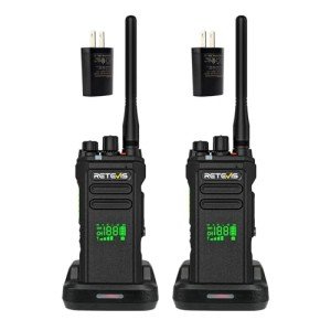 Retevis NR30D DMR Two Way Radio,Compatible with Motorola R2 CP100D CP200D 2 Way Radio,Professional Walkie Talkie Long Range,IP67 Waterproof,Noise Canceling,Hidden Display,for School Government(2 Pack)
