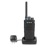 Retevis P1 Superheterodyne Digital 2 Way Radio,Compatible with Motorola R2 SL300 CP100D CP200D,DMR Walkie Talkie Long Range,Built-in Relay,Professional Two Way Radio for Jobsite Supplier(2 Pack)