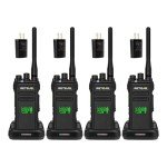 Retevis NR30D DMR 2 way Radio Handheld,Compatible with Motorola R2 CP100D CP200D Walkie Talkie,Professional Two Way Radio Long Range,Noise Canceling,IP67 Waterproof,for Jobsite Industry supply(4 Pack)