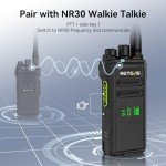 Retevis NR30D DMR Two Way Radio,Compatible with Motorola R2 CP100D CP200D 2 Way Radio,Professional Walkie Talkie Long Range,IP67 Waterproof,Noise Canceling,Hidden Display,for School Government(2 Pack)