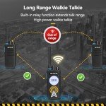Retevis P1 Superheterodyne Digital 2 Way Radio,Compatible with Motorola R2 SL300 CP100D CP200D,DMR Walkie Talkie Long Range,Built-in Relay,Professional Two Way Radio for Jobsite Supplier(2 Pack)