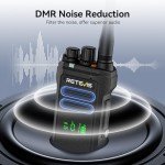 Retevis NR30D DMR Two Way Radio,Compatible with Motorola R2 CP100D CP200D 2 Way Radio,Professional Walkie Talkie Long Range,IP67 Waterproof,Noise Canceling,Hidden Display,for School Government(2 Pack)