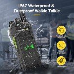 Retevis NR30D DMR 2 way Radio Handheld,Compatible with Motorola R2 CP100D CP200D Walkie Talkie,Professional Two Way Radio Long Range,Noise Canceling,IP67 Waterproof,for Jobsite Industry supply(4 Pack)