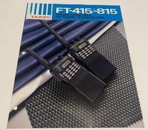Vintage YAESU FT-415 / 815 Handheld FM Transceivers 4-Page Sales Flyer