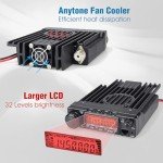 AnyTone AT-588Max Mobile Ham Radio Transceiver, 70W VHF Radio for Car, 510 Channels, AI Noise Cancelling, for Car, Truck, Off-Road, Emergency Communication