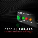 BTECH AMP-220 Amplifier | 30-50W Power Boost for 1.25M Band | Compatible with Handheld Radios | Amplifies Analog and Digital Modes | Ideal for Mobile, Field, & Home Use