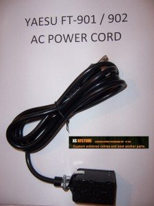 POWER CORD YAESU FT-901/902 SERIES  ***CUSTOM MADE NEW!***FAST FREE M-F SHIPPING