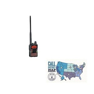 Yaesu VX-6R 2M/70CM 5W 220 1.5W Dual Band HT and Ham Guides TM Pocket Reference Card Bundle