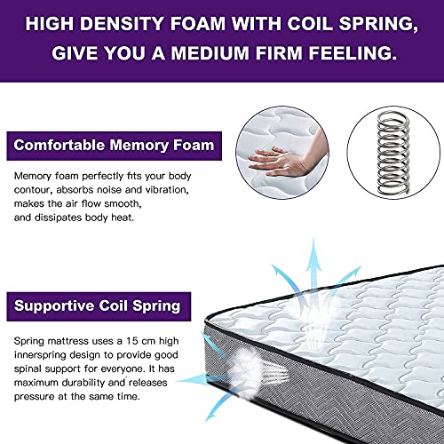 Breathable Memory Foam Double Hybrid Mattress