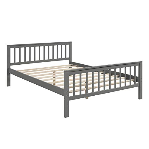 Convertible Grey L-Shaped Bunk Bed with Storage