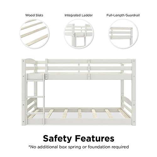 White Full-Over-Full Bunk Bed by DHP Phoenix