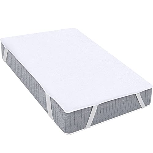 Waterproof Terry Mattress Cover with Elastic Straps