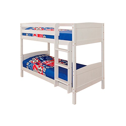 Solid Pine White Bunk Bed by Comfy Living