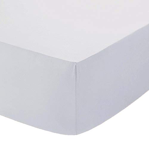 AmigoZone Non-Iron Percale Fitted Sheet - King White
