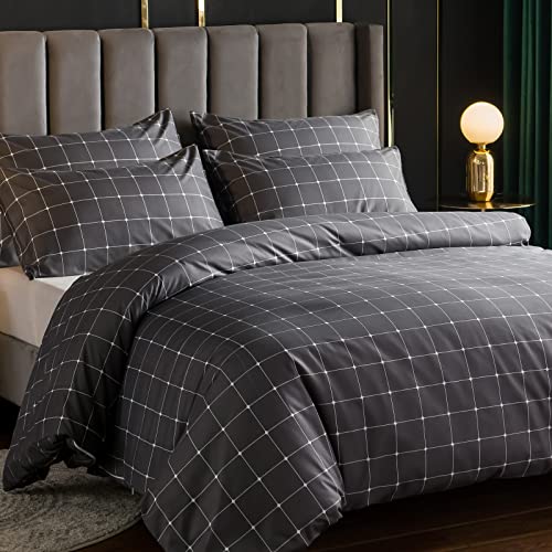 Printed Double Duvet Set with Pillowcases - Hypoallergenic