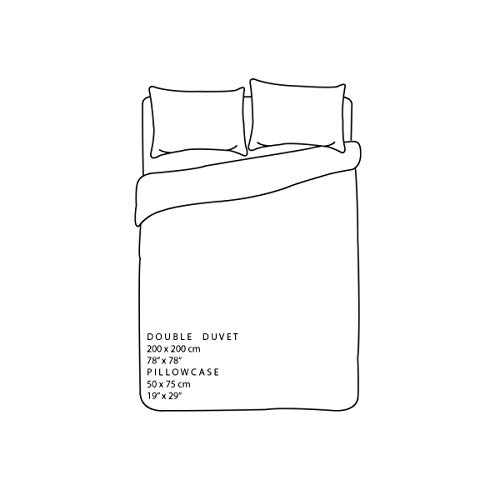 Geometric Grey Double Duvet Set with Pillowcases