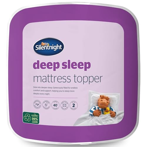 Silentnight Deep Sleep Mattress Topper, White