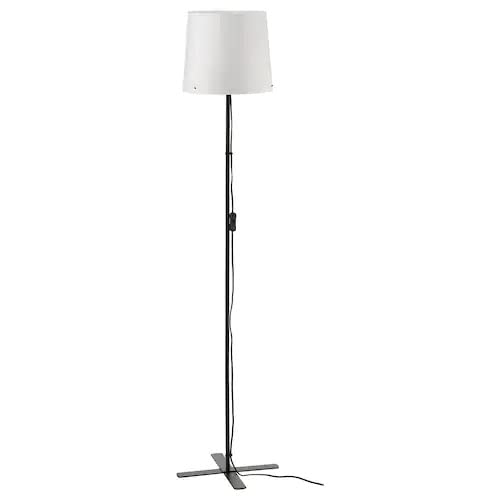 IKEA alloy steel floor lamp, black/white 150cm