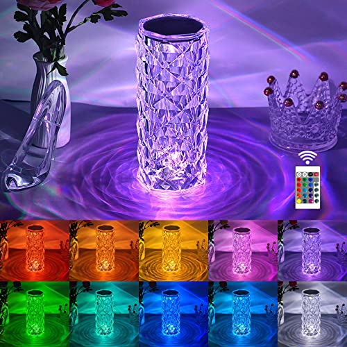 Crystal Touch LED Night Light for Bedroom