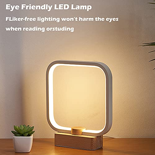 Dimmable LED Bedside Lamp with 3 Colors