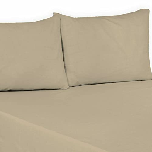 Soft Beige Polycotton Bunk Bed Sheet