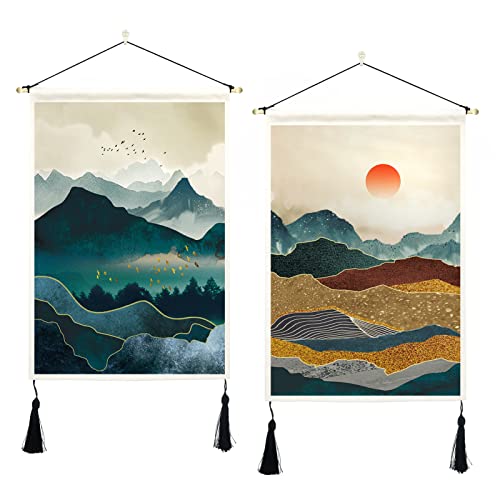 Japanese Mountain and Forest Wall Hanging Tapestry