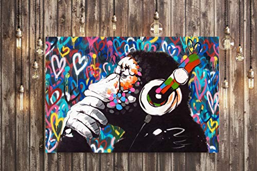 Monkey Love Wall Art Print