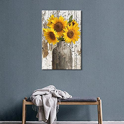 Sunflower Canvas Wall Art for Home Decor