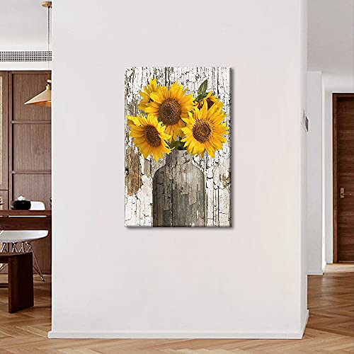 Sunflower Canvas Wall Art for Home Decor