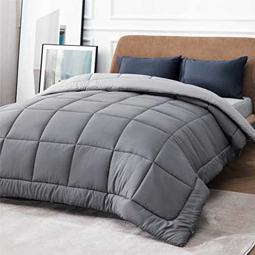 Double Bed Quilt 10.5 Tog - Reversible Grey