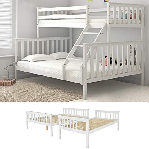 Panana Triple Sleeper Bunk Bed with Solid Wood Frame