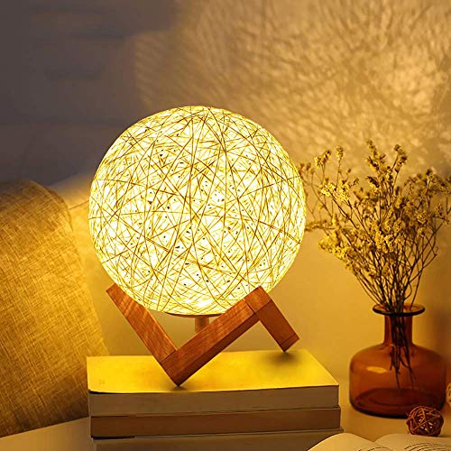 LED Bedside Lamp with Wooden Stand - Perfect Gift!