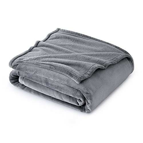 Versatile Fluffy Throw Blanket for Bed/Couch - Grey