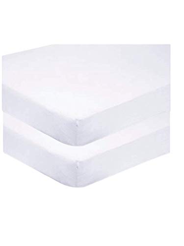 Sasma Home - 2 Cot Sheets - 100% Cotton, Breathable