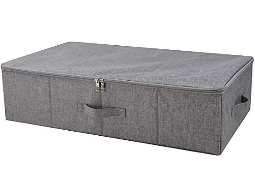 Dark Gray Collapsible Under-bed Storage Box