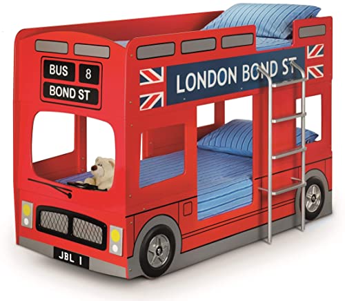 Julian Bowen London Bunk Bed, Red, Single