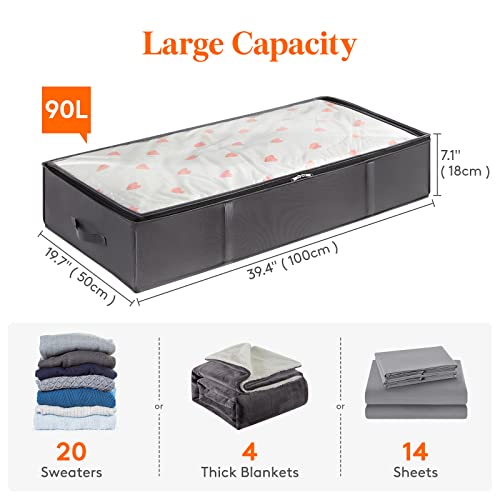 Lifewit Under Bed Storage Boxes - 6 Pack