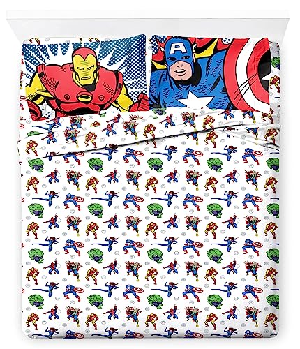 Marvel Avengers Double Sheet Set - 4 Pieces