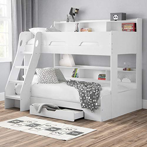 Wooden Bunk Bed with Triple Sleeper & Storage