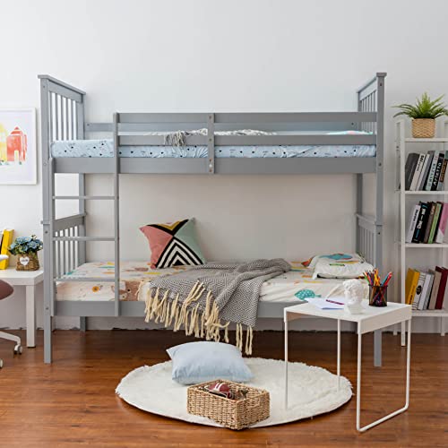 Panana Grey Triple Bunk Bed with Ladder