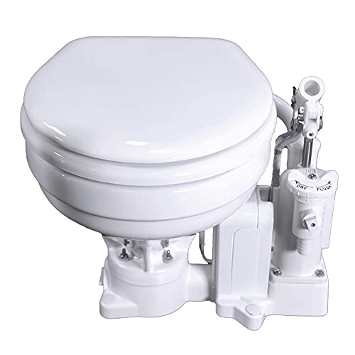 White Electric Marine Toilet - Raritan PH PowerFlush