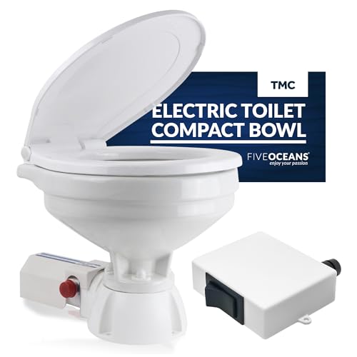 Electric Marine RV Toilet with Macerator Pump - FO720