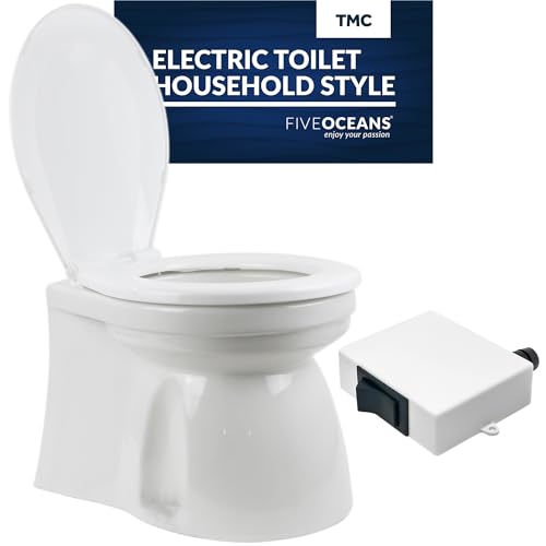 Compact Electric Marine Toilet with Macerator Pump