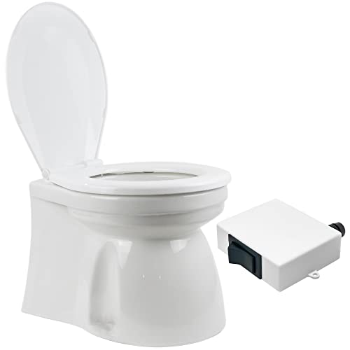 Compact Electric Marine Toilet with Macerator Pump